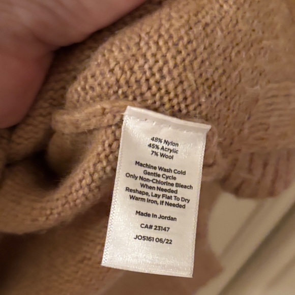 Talbots Tan and Cream Knit Sweater - Picture 5 of 6